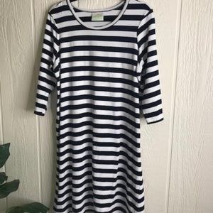 LOLLY WOLLY DOODLE STRIPED DRESS SZ. XL